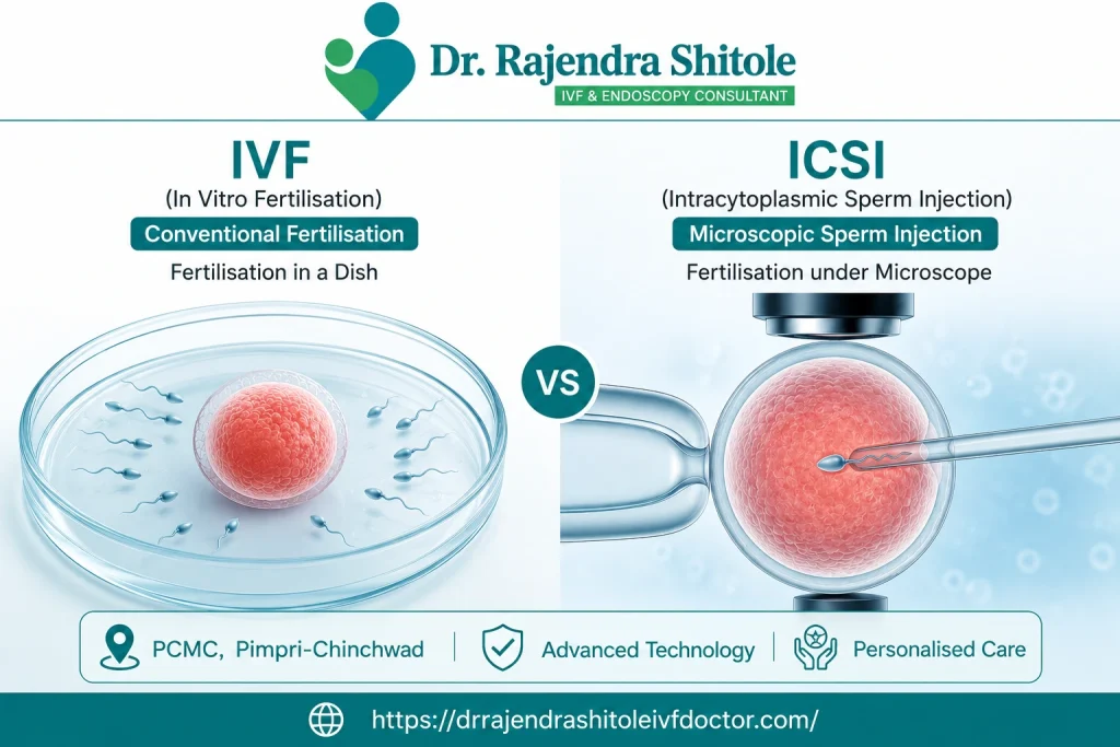 ICSI vs IVF treatment PCMC