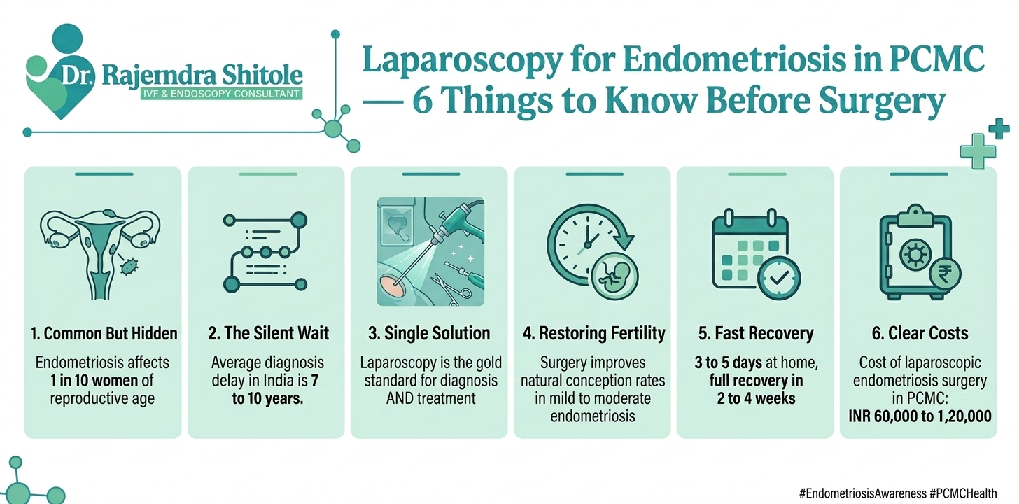 Laparoscopy for Endometriosis in PCMC: Cost, Recovery and Success Rate 2026