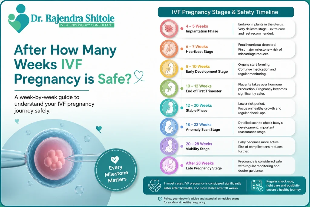 After how many weeks IVF pregnancy is safe
